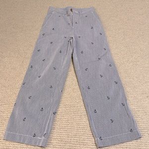 Boys J.Crew Seersucker Anchor pant- sz 7